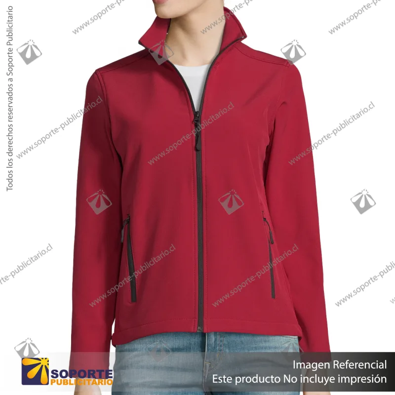 CHAQUETA SOFTSHELL RACE MUJER/M/ROJO