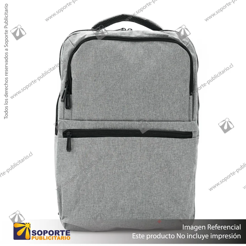 MOCHILA HESSE/GRIS CLARO/GRIS CLARO