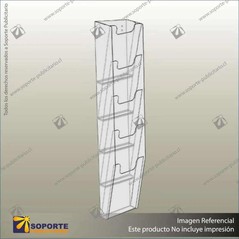 WALL-MOUNTED MAGAZINE DISPLAY RACK