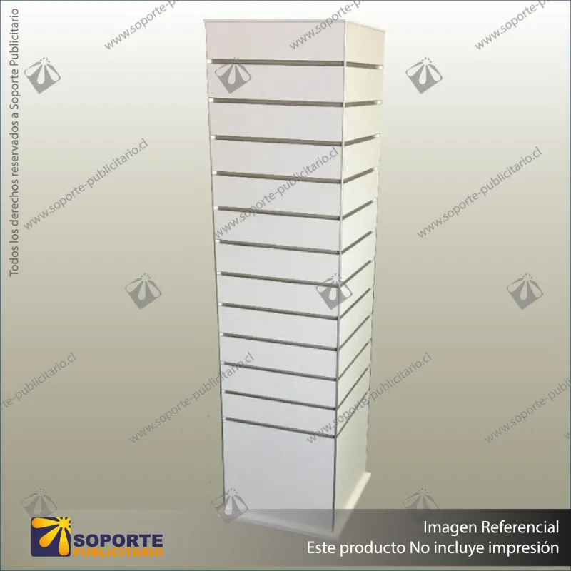NEW: SLIMLINE 4-SIDED BOX TOWER DISPLAY UNIT