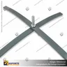 BASE PRO X COLOR GRIS (80 CMS) BANDERA PUBLICITARIA (C10), foto 3