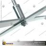 BASE PRO X CROMADA (95 CMS) BANDERA PUBLICITARIA (C6), foto 8