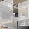BIOMBO SEPARADOR AMBIENTES PA 10 MM SIN MARCO 70*200 CMS TRANSPARENTE CON TOPES REGULABLES, foto 2