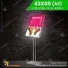 LED PANEL A2 4360, CON ATRIL DE ALUMINIO - PANEL + IMPRESION + DISENO, foto 2