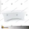 MANTEL SPANDEX PARA MESA RECTANGULAR 180CM ARCO MEDIO - BLANCO