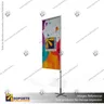 MASTIL RECTO ALUMINIO 220*70 CMS PARA BANDERA PUBLICITARIA (C15), foto 5