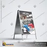 PALOMA DOBLE MARCO CLIP ALUMINIO 65.5*116 CMS, foto 4