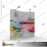 PANEL ARAÑA TEXTIL CURVO DOBLE GRAFICA 3 CUERPOS (210*230 CMS) + CARRO BASICO + FOCOS HALOGENO, foto 1