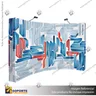 PANEL ARAÑA TEXTIL CURVO DOBLE GRAFICA 6 CUERPOS (420*230 CMS) + CARRO BASICO + FOCOS HALOGENO, foto 5