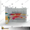 PANEL ARAÑA TEXTIL CURVO DOBLE GRAFICA 6 CUERPOS (420*230 CMS) + CARRO BASICO + FOCOS HALOGENO, foto 1