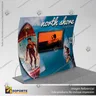 PANEL PUBLICITARIO TUBO TEXTIL CONCAVO 600*230 CMS + CARRO BASICO + FOCOS HALOGENO, foto 2