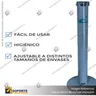 PEDESTAL SANITARIO METALICO DISPENSADOR ALCOHOL GEL MANOS LIBRES BASE REDONDA, foto 1