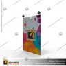 PORTA GRAFICA ACRILICO A3 (29.7*42 CMS) FORMATO MURO VERTICAL 2.5 MM (C12), foto 7
