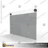 PORTA GRAFICA ACRILICO CON TARJETERO A5 (14.8*21 CMS) MURO HORIZONTAL 2 MM + SET EMBELLECEDOR