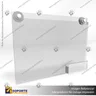 PORTA GRAFICA ACRILICO CON TARJETERO A4 (21*29.7 CMS) MURO HORIZONTAL 2 MM + VENTOSAS, foto 1