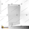 PORTA GRAFICA ACRILICO CON TARJETERO A5 (14.8*21 CMS) MURO VERTICAL 2 MM + SET EMBELLECEDOR, foto 2