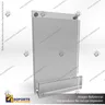 PORTA GRAFICA ACRILICO CON TARJETERO A6 (10.5*14.8 CMS) MURO VERTICAL 2 MM + SET EMBELLECEDOR, foto 1