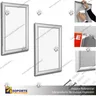 PORTA GRAFICA MARCO CLIP ALUMINIO FORMATO A0 (84.1*118.9 CMS) (C5), foto 3