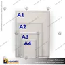 PORTA GRAFICA MARCO CLIP ALUMINIO FORMATO A3 (29.7*42 CMS) (C5), foto 2