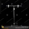 PORTA GRAFICA MINI T EXTENSIBLE MEDIDA AJUSTABLE 19.5*30 A 53 CMS CON PINZAS Y BASE CUADRADA METAL, foto 9