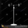 PORTA GRAFICA MINI T EXTENSIBLE MEDIDA AJUSTABLE 19.5*30 A 53 CMS CON PINZAS Y BASE REDONDA DE ABS, foto 9