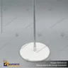 PORTA GRAFICA MINI T EXTENSIBLE MEDIDA AJUSTABLE 19.5*30 A 53 CMS CON PINZAS Y BASE REDONDA DE ABS, foto 4