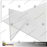 SEPARADOR DE MESON ACRILICO 4 MM 120*58 CMS HORIZONTAL SIN VENTANILLA CON ENSAMBLE ACRILICO, foto 2