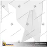 SEPARADOR DE MESON ACRILICO 4 MM 120*58 CMS HORIZONTAL SIN VENTANILLA CON ENSAMBLE ACRILICO, foto 4