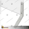 SEPARADOR DE MESON ACRILICO 4 MM 80*58 CMS HORIZONTAL CON VENTANILLA CON ESCUADRA ABS PARA ARMADO, foto 3