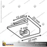 SOPORTE CLIP PARA TECHO 15*20 MM, foto 4