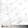 TARJETERO EN PORTA GRAFICA ACRILICO A3 (29.7*42 CMS) FORMATO L VERTICAL 2.5 MM, foto 2