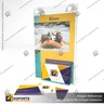 TARJETERO EN PORTA GRAFICA ACRILICO A5 (14.8*21 CMS) FORMATO MURO VERTICAL 1.5 MM, foto 3