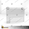 TARJETERO EN PORTA GRAFICA ACRILICO A6 (10.5*14.8 CMS) FORMATO MURO HORIZONTAL 1.5 MM, foto 2