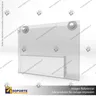 TARJETERO EN PORTA GRAFICA ACRILICO A6 (10.5*14.8 CMS) FORMATO MURO HORIZONTAL 1.5 MM, foto 3