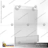 TARJETERO EN PORTA GRAFICA ACRILICO A6 (10.5*14.8 CMS) FORMATO MURO VERTICAL 1.5 MM, foto 2