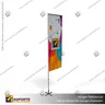 MASTIL RECTO ALUMINIO 320*80 CMS PARA BANDERA PUBLICITARIA (C10), foto 1