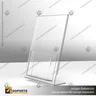 PORTA FOLLETO EN PORTA GRAFICA ACRILICO A5 (14.8*21 CMS) FORMATO L VERTICAL 3 MM, foto 6