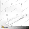 TARJETERO EN PORTA GRAFICA ACRILICO A3 (29.7*42 CMS) FORMATO L HORIZONTAL 2.5 MM, foto 2