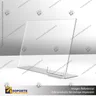 TARJETERO EN PORTA GRAFICA ACRILICO A3 (29.7*42 CMS) FORMATO L HORIZONTAL 2.5 MM, foto 3