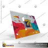 PORTA GRAFICA ACRILICO A5 (14.8*21 CMS) FORMATO L HORIZONTAL 1.7 MM (C12), foto 10