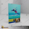 TARJETERO EN PORTA GRAFICA ACRILICO A4 (21*29.7 CMS) FORMATO T VERTICAL 2 MM, foto 3