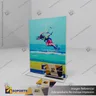 TARJETERO EN PORTA GRAFICA ACRILICO A4 (21*29.7 CMS) FORMATO T VERTICAL 2 MM, foto 6