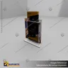 PORTA FOLLETO EN PORTA GRAFICA ACRILICO A6 (10.5*14.8 CMS) FORMATO T HORIZONTAL 1.5 MM, foto 2