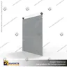 PORTA GRAFICA ACRILICO A4 (21*29.7 CMS) FORMATO MURO VERTICAL 2.0 MM + SET EMBELLECEDORES, foto 1