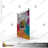 PORTA GRAFICA ACRILICO A4 (21*29.7 CMS) FORMATO MURO VERTICAL 2.0 MM + SET EMBELLECEDORES, foto 3