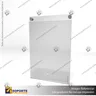 PORTA GRAFICA ACRILICO CON TARJETERO A4 (21*29.7 CMS) MURO VERTICAL 2 MM + SET EMBELLECEDOR, foto 2