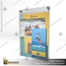 PORTA GRAFICA ACRILICO CON PORTA FOLLETO A4 (21*29.7 CMS) MURO VERTICAL 2 MM + SET EMBELLECEDOR, foto 4