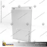 PORTA GRAFICA ACRILICO CON PORTA FOLLETO A5 (14.8*21 CMS) MURO VERTICAL 2 MM + SET EMBELLECEDOR, foto 2