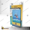 PORTA GRAFICA ACRILICO CON PORTA FOLLETO A5 (14.8*21 CMS) MURO VERTICAL 2 MM + VENTOSAS, foto 4