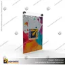 PORTA GRAFICA ACRILICO A6 (10.5*14.8 CMS) FORMATO MURO VERTICAL 1.5 MM + SET EMBELLECEDORES, foto 1